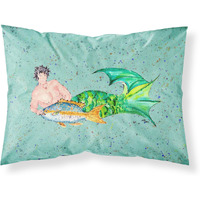 "Caroline's Treasures 8345PILLOWCASE Merman Moisture Wicking Fabric Standard Pillowcase, Large, Multicolor"