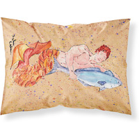 "Caroline's Treasures 8346PILLOWCASE Merman Moisture Wicking Fabric Standard Pillowcase, Large, Multicolor"