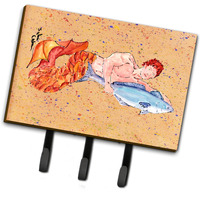"Caroline's Treasures 8346TH68 Merman Leash or Key Holder, Large, Multicolor"