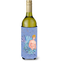 Blonde Merman Wine Bottle Beverage Insulator Beverage Insulator Hugger