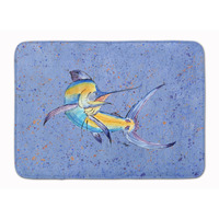 "Caroline's Treasures Blue Marlin Floor Mat, 19"" x 27"", Multicolor"