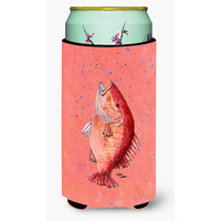 Fish Strawberry Snapper  Tall Boy Beverage Insulator Beverage Insulator Hugger