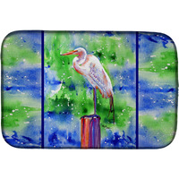 "Caroline's Treasures Egret Dish Drying Mat, 14"" x 21"", Multicolor"