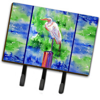 "Caroline's Treasures 8358TH68 Egret Leash or Key Holder, Large, Multicolor"