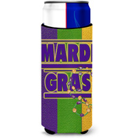 Mardi Gras Ultra Beverage Insulators for slim cans 8363MUK