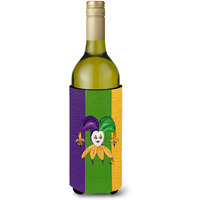 Jester Mardi Gras Wine Bottle Beverage Insulator Beverage Insulator Hugger