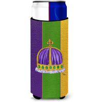 King's Crown Mardi Gras Ultra Beverage Insulators for slim cans 8371MUK