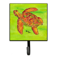 "Caroline's Treasures 8376SH4 Turtle Leash Holder or Key Hook, Small, Multicolor"