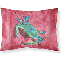 "Caroline's Treasures 8379PILLOWCASE Crab Moisture Wicking Fabric Standard Pillowcase, Large, Multicolor"