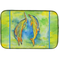 "Caroline's Treasures Dolphin Dish Drying Mat, 14 x 21, Multicolor"