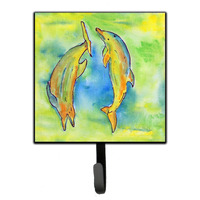 "Caroline's Treasures 8380SH4 Dolphin Leash Holder or Key Hook, Small, Multicolor"
