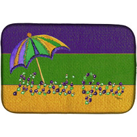 "Caroline's Treasures Mardi Gras Dish Drying Mat, 14 x 21, Multicolor"