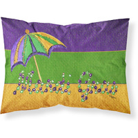 "Caroline's Treasures 8381PILLOWCASE Mardi Gras Moisture Wicking Fabric Standard Pillowcase, Large, Multicolor"