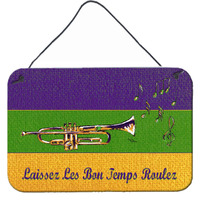 "Caroline's Treasures 8382DS812 Mardi Gras Aluminum Metal Wall or Door Hanging Prints, 8 x 12"""