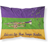 "Caroline's Treasures 8382PILLOWCASE Mardi Gras Moisture Wicking Fabric Standard Pillowcase, Large, Multicolor"