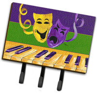 "Caroline's Treasures 8383TH68 Mardi Gras Leash or Key Holder, Large, Multicolor"