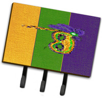 "Caroline's Treasures 8384TH68 Mardi Gras Leash or Key Holder, Large, Multicolor"