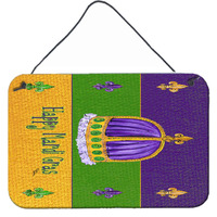 "Caroline's Treasures 8385DS812 Mardi Gras Aluminum Metal Wall or Door Hanging Prints, 8 x 12"""