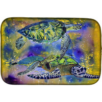 "Caroline's Treasures Turtle Dish Drying Mat, 14 x 21, Multicolor"