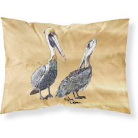 "Caroline's Treasures 8408PILLOWCASE Pelican Moisture Wicking Fabric Standard Pillowcase, Large, Multicolor"