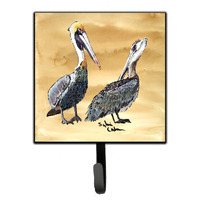 "Caroline's Treasures 8408SH4 Bird-Pelican Leash Holder or Key Hook, Small, Multicolor"