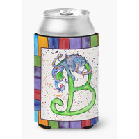 Letter B with Octupus Can or Bottle Beverage Insulator Hugger