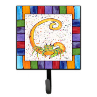 "Caroline's Treasures 8426-CSH4 Beach and Seafood Leash Holder or Key Hook 8426, Small, Multicolor"