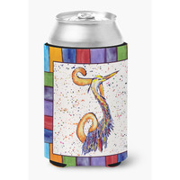 Letter J with  Bird Can or Bottle Beverage Insulator Hugger 8433
