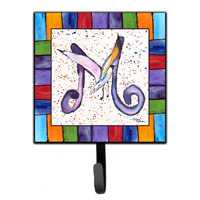 "Caroline's Treasures 8436-MSH4 Beach and Seafood Leash Holder or Key Hook 8436, Small, Multicolor"