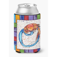 Letter O with  Crawfish Can or Bottle Beverage Insulator Hugger 8438