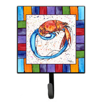 "Caroline's Treasures 8438-OSH4 Beach and Seafood Leash Holder or Key Hook 8438, Small, Multicolor"