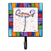 "Caroline's Treasures 8443-TSH4 Beach and Seafood Leash Holder or Key Hook 8443, Small, Multicolor"