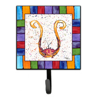 "Caroline's Treasures 8444-USH4 Beach and Seafood Leash Holder or Key Hook 8444, Small, Multicolor"