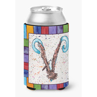 Letter V with  Pelican Can or Bottle Beverage Insulator Hugger 8445