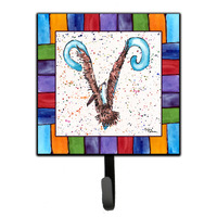 "Caroline's Treasures 8445-VSH4 Beach and Seafood Leash Holder or Key Hook 8445, Small, Multicolor"