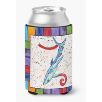 Letter Z with  Shark Can or Bottle Beverage Insulator Hugger 8449