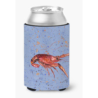Crawfish on blue Can or Bottle Beverage Insulator Hugger