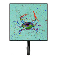 "Caroline's Treasures 8462SH4 Crab Leash Holder or Key Hook, Small, Multicolor"