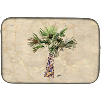 "Caroline's Treasures Palm Tree Dish Drying Mat, 14"" x 21"", Multicolor"