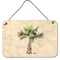 "Caroline's Treasures 8480DS812 Palm Tree Aluminum Metal Wall or Door Hanging Prints, 8 x 12"""