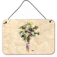 "Caroline's Treasures 8481DS812 Palm Tree Aluminum Metal Wall or Door Hanging Prints, 8 x 12"""