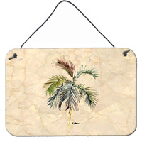 "Caroline's Treasures 8483DS812 Palm Tree Aluminum Metal Wall or Door Hanging Prints, 8 x 12"""
