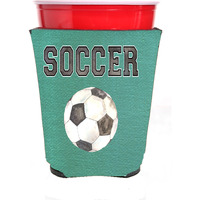 Soccer Red Solo Cup Beverage Insulator Hugger