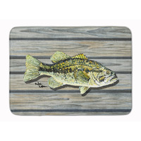 "Caroline's Treasures Fish Bass Small Mouth Floor Mat, 19"" x 27"", Multicolor"