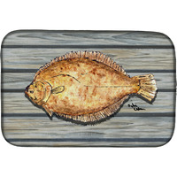 "Caroline's Treasures Fish Flounder Dish Drying Mat, 14"" x 21"", Multicolor"
