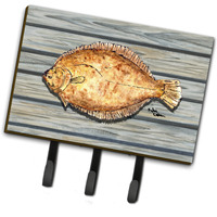 "Caroline's Treasures 8495TH68 Fish Flounder Leash or Key Holder, Large, Multicolor"