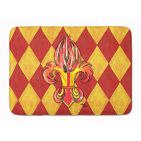 "Caroline's Treasures Peppers Fleur de lis Floor Mat, 19"" x 27"", Multicolor"