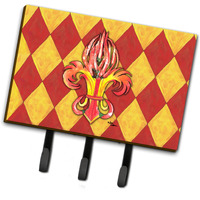 "Caroline's Treasures 8499TH68 Peppers Fleur De Lis Leash or Key Holder, Large, Multicolor"