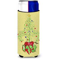 Christmas Tree Fleur de lis Ultra Beverage Insulators for slim cans 8501MUK