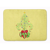 "Caroline's Treasures Christmas Tree Fleur de lis Floor Mat, 19"" x 27"", Multicolor"